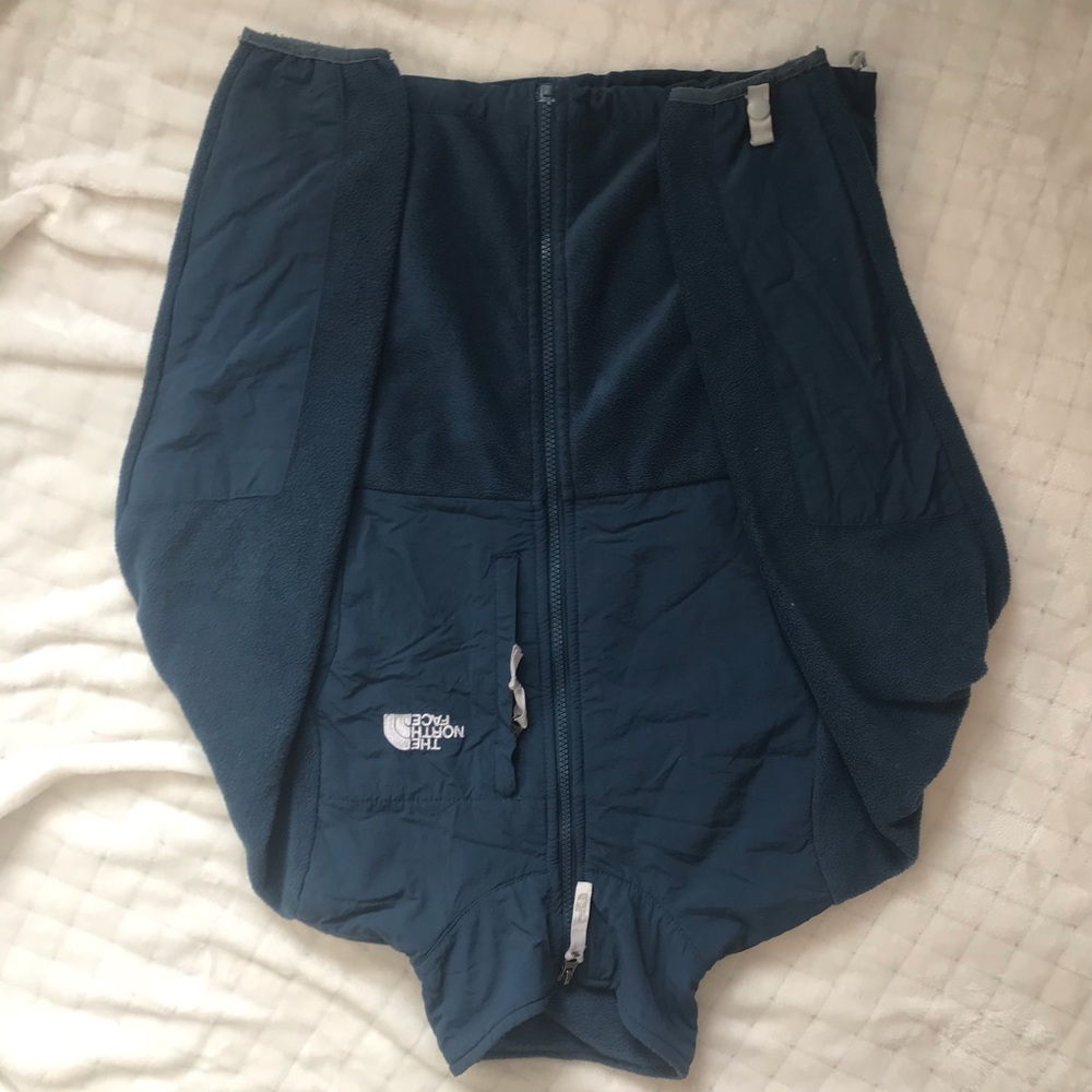 Teal North face coat